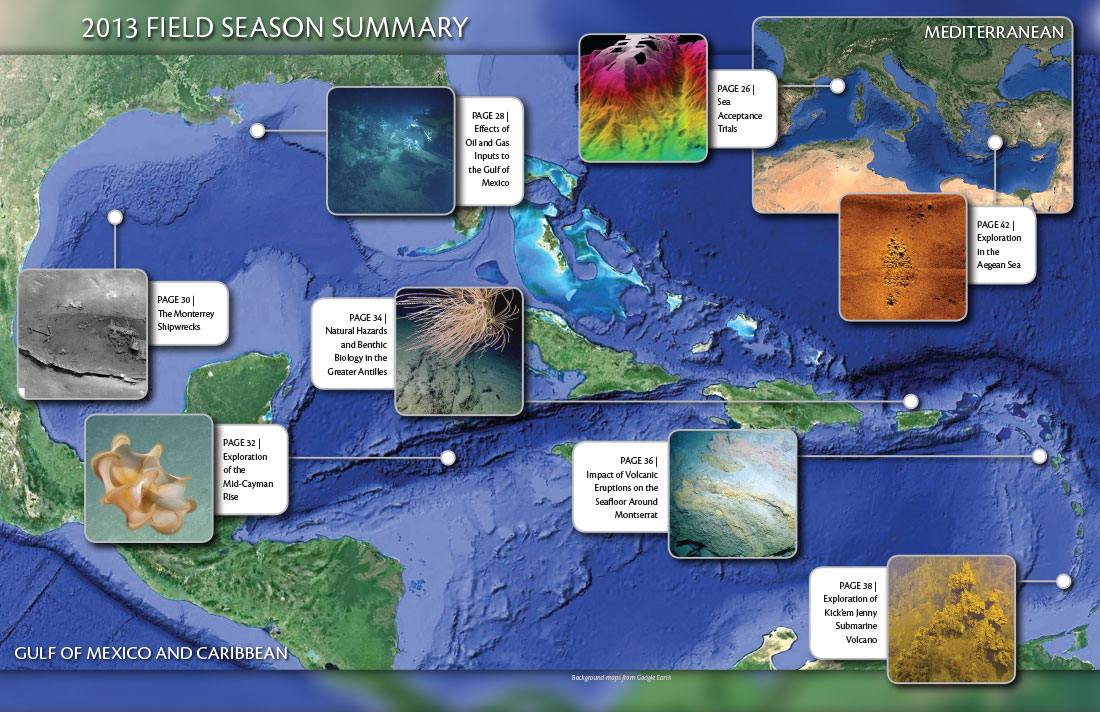 2013 Field Season Summary Map